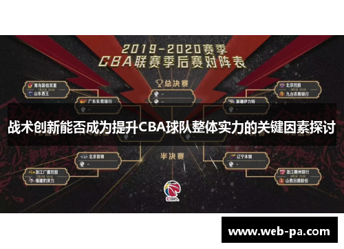 战术创新能否成为提升CBA球队整体实力的关键因素探讨 战术创新能否成为提升CBA球队整体实力的关键因素探讨