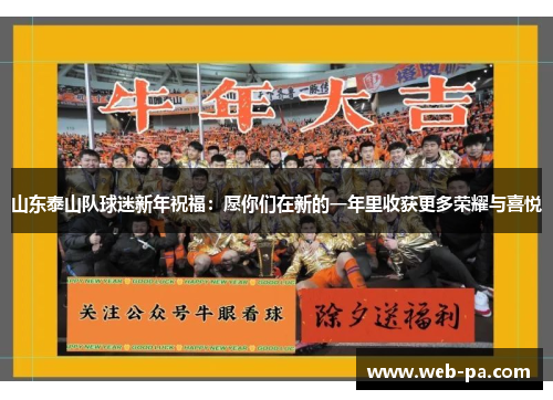 山东泰山队球迷新年祝福:愿你们在新的一年里收获更多荣耀与喜悦 山东泰山队球迷新年祝福:愿你们在新的一年里收获更多荣耀与喜悦
