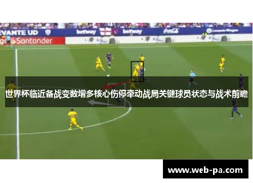 世界杯临近备战变数增多核心伤停牵动战局关键球员状态与战术前瞻 世界杯临近备战变数增多核心伤停牵动战局关键球员状态与战术前瞻