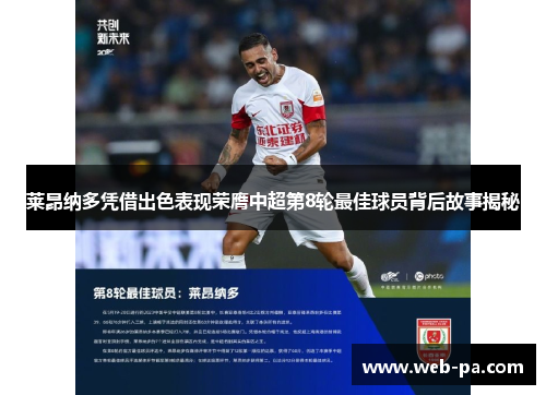 莱昂纳多凭借出色表现荣膺中超第8轮最佳球员背后故事揭秘